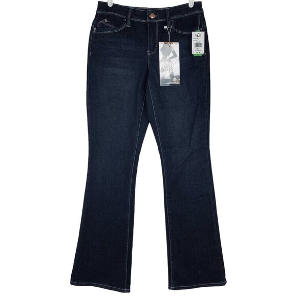 YMI Women's Denim Jeans Size 7/28 Mid Rise Boot Cut Stretch Blue NWT - Picture 1 of 10
